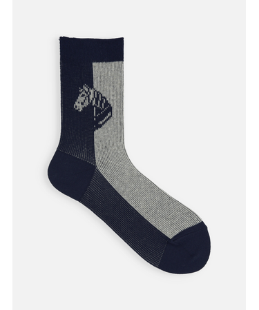 馬柄パネルソックス