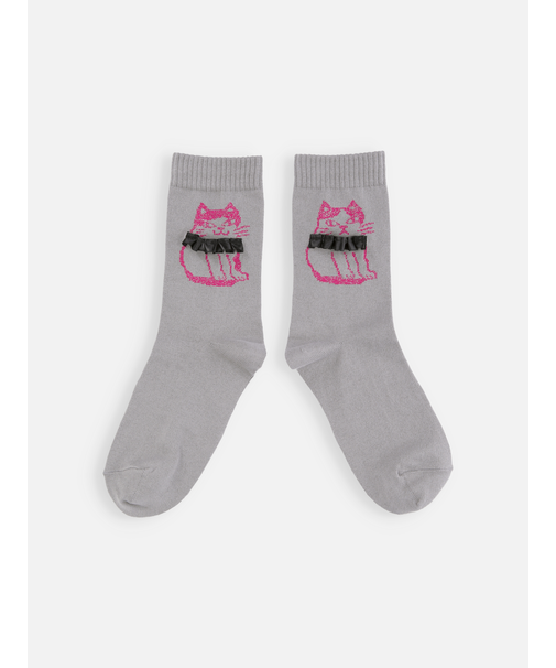 はちわれフリル付ショートソックス