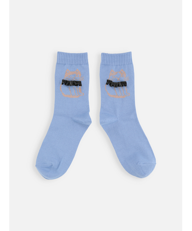 はちわれフリル付ショートソックス