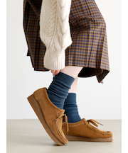 毛混足底パイルリブスリーク