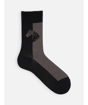 【メンズ】馬柄パネルソックス (25.0～27.0cm)