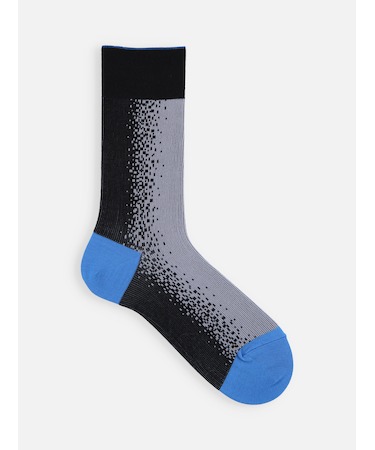 【メンズ】シルケット二面切替グラデーションJQソックス