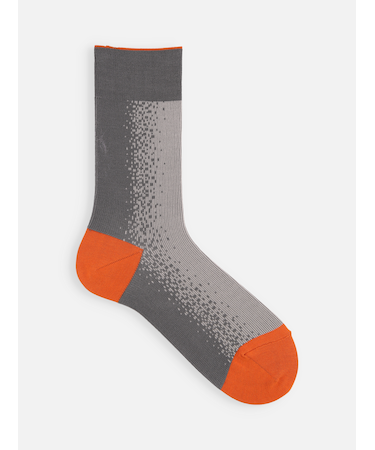 【メンズ】シルケット二面切替グラデーションJQソックス