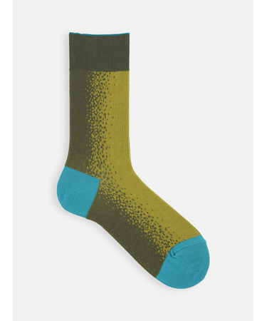 【メンズ】シルケット二面切替グラデーションJQソックス