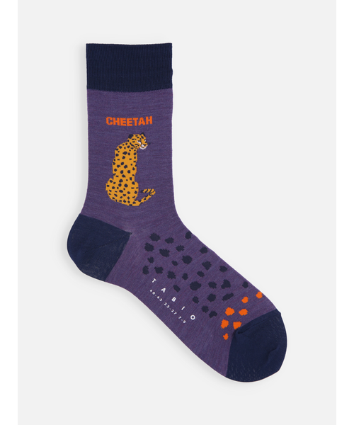 メンズ】チーター柄ソックス｜タビオの通販｜&mall（アンドモール