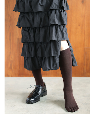 バナウォーム五本指ハイソックス