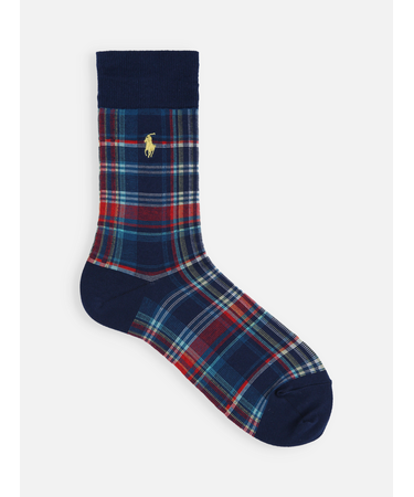 ポニー刺繍マドラスチェックレギュラー