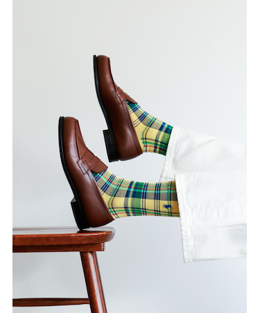 ポニー刺繍マドラスチェックレギュラー