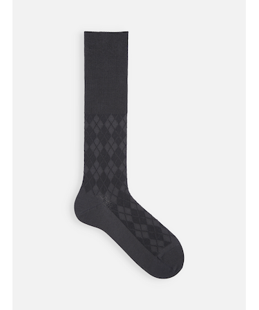 【Tabio MEN】リンクス総ダイヤハイソックス