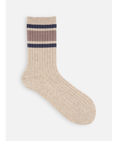 コットンネップサンドイッチラインソックス