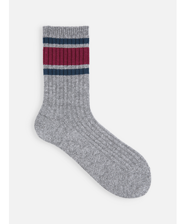 コットンネップサンドイッチラインソックス