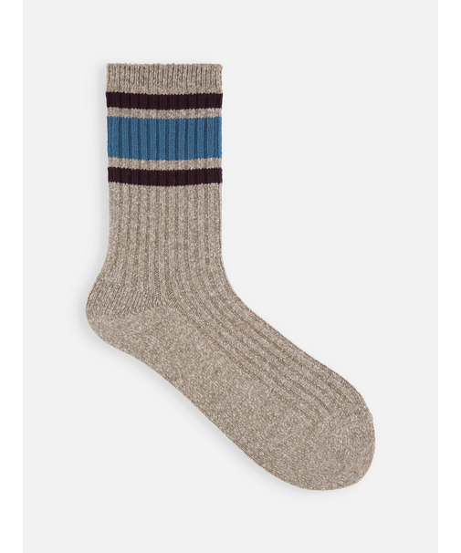 コットンネップサンドイッチラインソックス