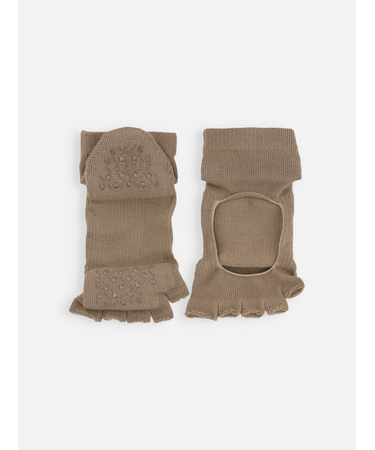 【快脚Labo】スペーサーファブリック指切りフロントオープンショートソックス