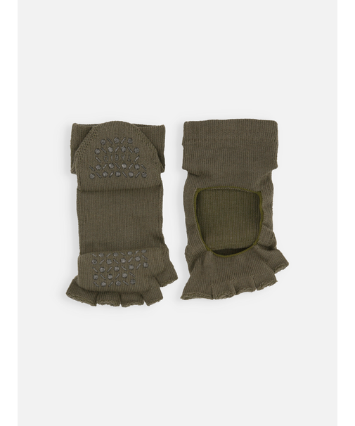 【快脚Labo】スペーサーファブリック指切りフロントオープンショートソックス