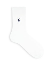 【MEN】POLO ポニー刺?ケーブル柄レギュラー丈ソックス