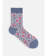 花柄ジャカードソックス