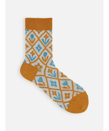 花柄ジャカードソックス