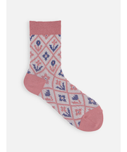 花柄ジャカードソックス