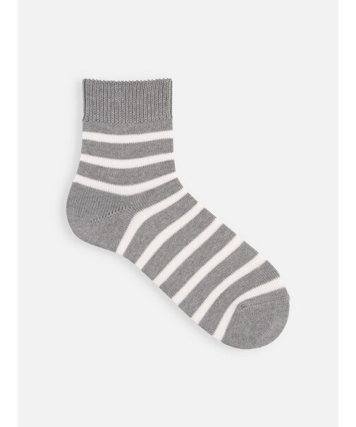 【Tabio MEN】SJボーダーショート丈ソックス