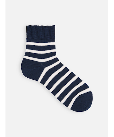 【Tabio MEN】SJボーダーショート丈ソックス