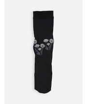 フラワー刺繍ハイソックス