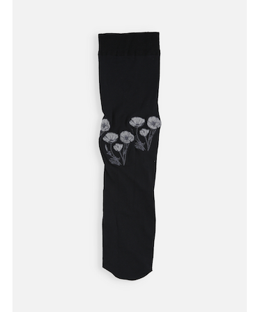 フラワー刺繍ハイソックス