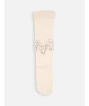 フラワー刺繍ハイソックス