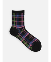 マドラスチェックショートソックス