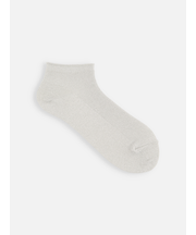 シャイニーラメ1×1リブショートソックス