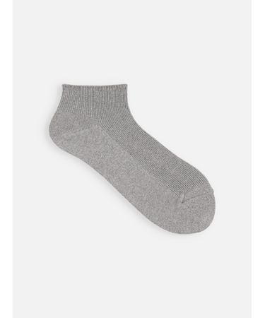 シャイニーラメ1×1リブショートソックス