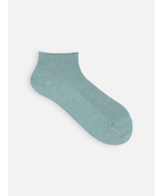 シャイニーラメ1×1リブショートソックス