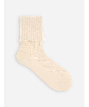 レーシーフレアリブショートソックス