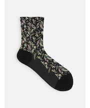 お花畑フロートショートソックス