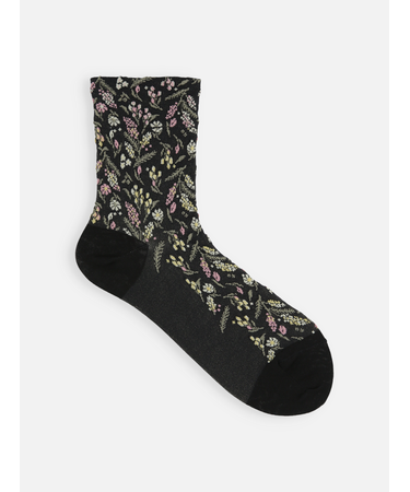 お花畑フロートショートソックス