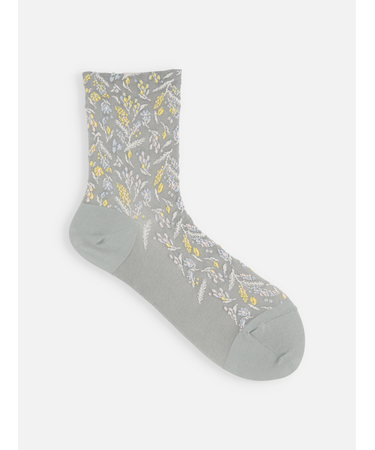 お花畑フロートショートソックス