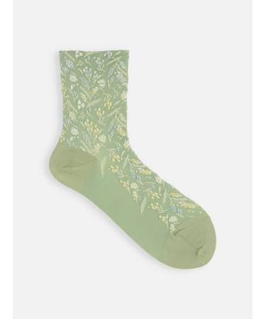 お花畑フロートショートソックス