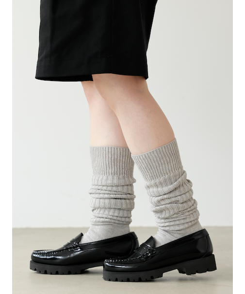 ざっくりリブロングルーズソックス