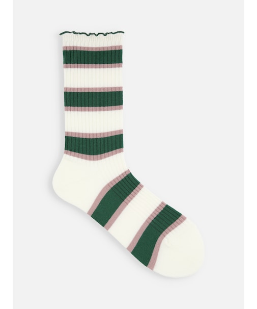 メロウマルチボーダーリブソックス