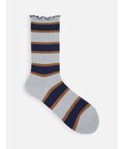 メロウマルチボーダーリブソックス