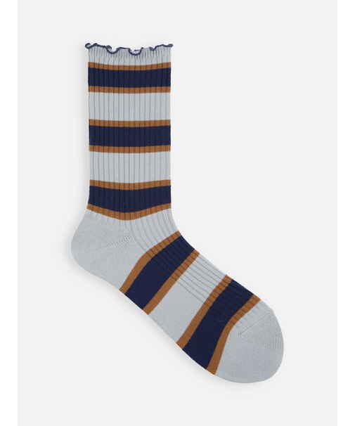 メロウマルチボーダーリブソックス