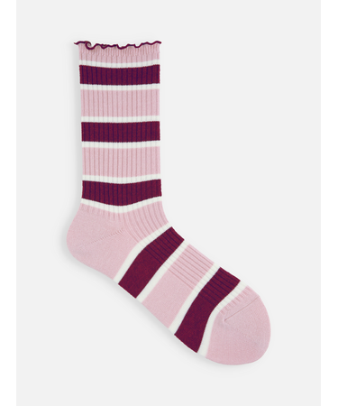 メロウマルチボーダーリブソックス