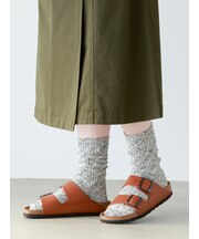 スラブ入りざっくり多色ルーズソックス