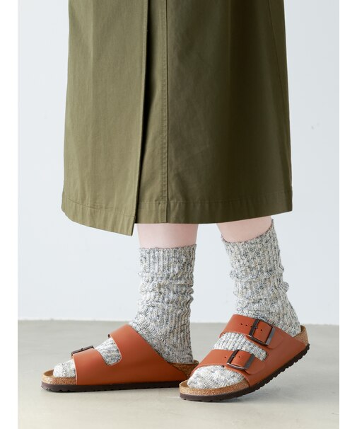 スラブ入りざっくり多色ルーズソックス