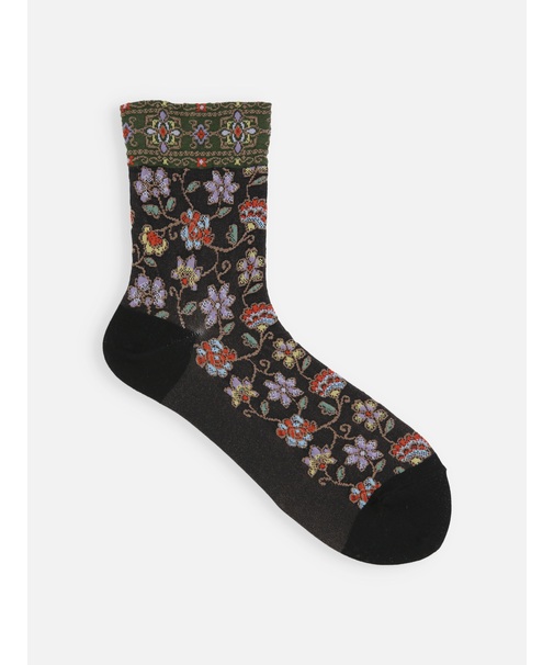 エキゾチックフラワーフロートショートソックス