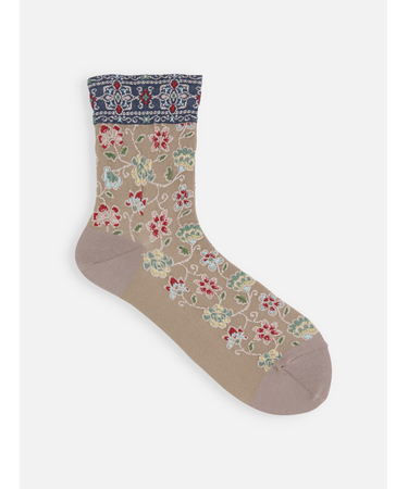 エキゾチックフラワーフロートショートソックス