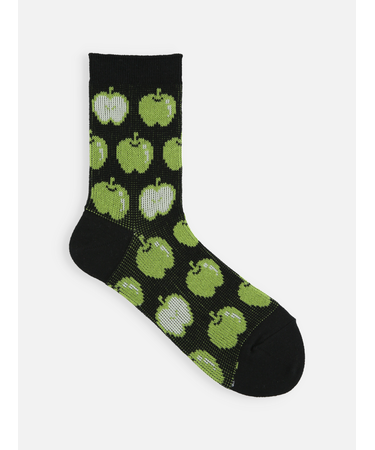 たっぷりアップルジャカードショートソックス