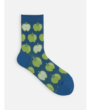 たっぷりアップルジャカードショートソックス