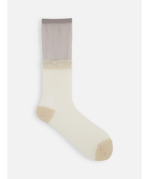 シアーレイヤード風ソックス