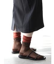 シアーレイヤード風ソックス