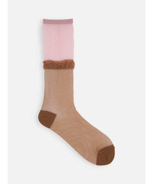 シアーレイヤード風ソックス